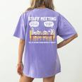 Music Theory Musician Music Teacher Musical Notes For Men Women Girls Kids Women's Comfort Colors T-Shirt Back Print Violet