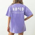 Music Teacher AB CD For Those About To Learn Rock Women's Comfort Colors T-Shirt Back Print Violet Music Teacher AB CD For Those About To Learn Rock Women's Comfort Colors T-Shirt Back Print Violet