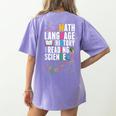 Music Teacher Music Math Language History Reading Science Women's Comfort Colors T-Shirt Back Print Violet Music Teacher Music Math Language History Reading Science Women's Comfort Colors T-Shirt Back Print Violet