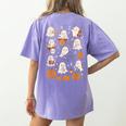 Music Teacher Orchestra Shirt Spooky Halloween Ghost Band Women's Comfort Colors T-Shirt Back Print Violet Music Teacher Orchestra Shirt Spooky Halloween Ghost Band Women's Comfort Colors T-Shirt Back Print Violet