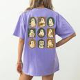 Music Teacher Orchestra Spooky Halloween Ghost Band Women's Comfort Colors T-Shirt Back Print Violet Music Teacher Orchestra Spooky Halloween Ghost Band Women's Comfort Colors T-Shirt Back Print Violet