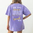 Music Teacher Some People Dream Musicians I Teach Mine Women's Comfort Colors T-Shirt Back Print Violet