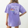Music Teacher Women's Comfort Colors T-Shirt Back Print Violet Music Teacher Women's Comfort Colors T-Shirt Back Print Violet
