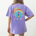 Musical Teacher Teaching Music Is My Jam Rainbow Tie Dye Women's Comfort Colors T-Shirt Back Print Violet Musical Teacher Teaching Music Is My Jam Rainbow Tie Dye Women's Comfort Colors T-Shirt Back Print Violet
