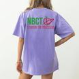 National Board Certified Teacher Minimalist Apple T-Shirt For Men Women Women's Comfort Colors T-Shirt Back Print Violet