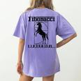 Nerdy Fibonacci Racing Car Horse Math Teacher Men Women Girls Kids Women's Comfort Colors T-Shirt Back Print Violet