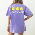 Nerdy Pac-Math Nom Retro Game Precalculus Math Teacher Women's Comfort Colors T-Shirt Back Print Violet Nerdy Pac-Math Nom Retro Game Precalculus Math Teacher Women's Comfort Colors T-Shirt Back Print Violet