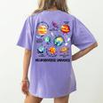 Neurodiverse Universe Space Planet Special Education Teacher Women's Comfort Colors T-Shirt Back Print Violet