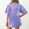 How Many Nights A Week Should You Be Reading 6-7 Teacher Fun Women's Comfort Colors T-Shirt Back Print Violet
