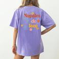 Nopales De Leer Spanish Teacher Maestra Cactus Bilingual Women's Comfort Colors T-Shirt Back Print Violet Nopales De Leer Spanish Teacher Maestra Cactus Bilingual Women's Comfort Colors T-Shirt Back Print Violet