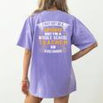Not Superhero But Middle School Teacher For Men Women Women's Comfort Colors T-Shirt Back Print Violet