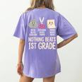 Nothing Beats 1st Grade Back To School Kids Teachers Women's Comfort Colors T-Shirt Back Print Violet Nothing Beats 1st Grade Back To School Kids Teachers Women's Comfort Colors T-Shirt Back Print Violet