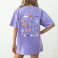 Ocean Animals Alphabet Cute Sea Life ABC Marine Kids Teacher Women's Comfort Colors T-Shirt Back Print Violet Ocean Animals Alphabet Cute Sea Life ABC Marine Kids Teacher Women's Comfort Colors T-Shirt Back Print Violet