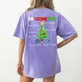 Oh Geometree Christmas Tree Geometry Math Teacher Women's Comfort Colors T-Shirt Back Print Violet Oh Geometree Christmas Tree Geometry Math Teacher Women's Comfort Colors T-Shirt Back Print Violet