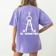 Oh Geometree Math Teacher Geometry Christmas Tree For Men Women Kids Women's Comfort Colors T-Shirt Back Print Violet