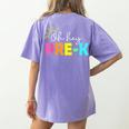 Oh Hey Pre-k Shirt Back To School Teachers Students Women's Comfort Colors T-Shirt Back Print Violet Oh Hey Pre-k Shirt Back To School Teachers Students Women's Comfort Colors T-Shirt Back Print Violet