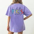 Oh The Places We Will Go Reading Day Book Lovers Teachers Women's Comfort Colors T-Shirt Back Print Violet Oh The Places We Will Go Reading Day Book Lovers Teachers Women's Comfort Colors T-Shirt Back Print Violet