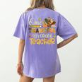 One Thankful 4th Grade Teacher Turkey Leopard Thanksgiving Women's Comfort Colors T-Shirt Back Print Violet One Thankful 4th Grade Teacher Turkey Leopard Thanksgiving Women's Comfort Colors T-Shirt Back Print Violet