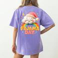 Pajama Day School Spirit Week Sleepy Cloud Teacher Student Women's Comfort Colors T-Shirt Back Print Violet Pajama Day School Spirit Week Sleepy Cloud Teacher Student Women's Comfort Colors T-Shirt Back Print Violet