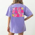 In My Para Era Teacher Back To School First Day Of School Women's Comfort Colors T-Shirt Back Print Violet