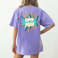Para Shirt Super Para Paraprofessional Teacher Women's Comfort Colors T-Shirt Back Print Violet