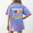 Parallel Lines Math Pun – Teacher Humor Women's Comfort Colors T-Shirt Back Print Violet