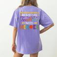 Paraprofessionals Because Even Teachers Need Heroes Women's Comfort Colors T-Shirt Back Print Violet Paraprofessionals Because Even Teachers Need Heroes Women's Comfort Colors T-Shirt Back Print Violet