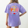 Parents Teacher Association Team Supporter PTA Treasurer For Men Women Girls Kids Women's Comfort Colors T-Shirt Back Print Violet