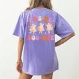 Pas De BOO-Rée Ballet Ghost Dancer Dance Teacher Halloween Women's Comfort Colors T-Shirt Back Print Violet Pas De BOO-Rée Ballet Ghost Dancer Dance Teacher Halloween Women's Comfort Colors T-Shirt Back Print Violet
