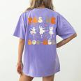 Pas De Boo-Rée Ghost Ballet Dancer Halloween Dance Teacher Women's Comfort Colors T-Shirt Back Print Violet Pas De Boo-Rée Ghost Ballet Dancer Halloween Dance Teacher Women's Comfort Colors T-Shirt Back Print Violet