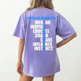 PE Physical Education Teacher For PE Teacher Women's Comfort Colors T-Shirt Back Print Violet PE Physical Education Teacher For PE Teacher Women's Comfort Colors T-Shirt Back Print Violet