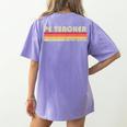 PE TEACHER Job Title Profession Birthday Worker Idea Women's Comfort Colors T-Shirt Back Print Violet