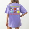 PE Teacher The More You Say Physical Education Teacher Women's Comfort Colors T-Shirt Back Print Violet