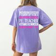 PE Teacher Shirt Physical Education Teacher Women's Comfort Colors T-Shirt Back Print Violet PE Teacher Shirt Physical Education Teacher Women's Comfort Colors T-Shirt Back Print Violet