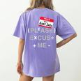 PEMDAS Math Teacher Halloween Costume Women's Comfort Colors T-Shirt Back Print Violet PEMDAS Math Teacher Halloween Costume Women's Comfort Colors T-Shirt Back Print Violet