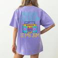 Physical Education Is My Jam PE Teacher Women's Comfort Colors T-Shirt Back Print Violet