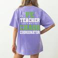 Physical Education PE Teacher School Women's Comfort Colors T-Shirt Back Print Violet