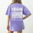Physical Education s For Pe Teachers And Students Women's Comfort Colors T-Shirt Back Print Violet Physical Education s For Pe Teachers And Students Women's Comfort Colors T-Shirt Back Print Violet