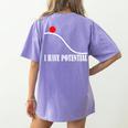 Physics I Have Potential Energy Physics Teacher Women's Comfort Colors T-Shirt Back Print Violet