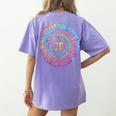 Pi Day Math Teacher Tie Dye Spiral Pi 314 Pi Day Women's Comfort Colors T-Shirt Back Print Violet Pi Day Math Teacher Tie Dye Spiral Pi 314 Pi Day Women's Comfort Colors T-Shirt Back Print Violet