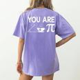 Pi Day Shirt Women Teacher 2022 Math Cutie Pie Acute Tea Pie Women's Comfort Colors T-Shirt Back Print Violet Pi Day Shirt Women Teacher 2022 Math Cutie Pie Acute Tea Pie Women's Comfort Colors T-Shirt Back Print Violet