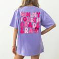 Pink Fourth Grade Era 4th Back To School Grade Teacher Women's Comfort Colors T-Shirt Back Print Violet