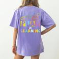 Play Is Learning Design T Designs For Teachers Preschool Women's Comfort Colors T-Shirt Back Print Violet Play Is Learning Design T Designs For Teachers Preschool Women's Comfort Colors T-Shirt Back Print Violet