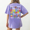 Play Is Learning Kindergarten Preschool Teacher Appreciation Women's Comfort Colors T-Shirt Back Print Violet Play Is Learning Kindergarten Preschool Teacher Appreciation Women's Comfort Colors T-Shirt Back Print Violet