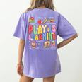 Play Is Learning Teacher First Day Of School Back To School Women's Comfort Colors T-Shirt Back Print Violet