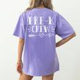 Pre-K Crew 1st Day Of School Pre-K Teacher Team Women's Comfort Colors T-Shirt Back Print Violet Pre-K Crew 1st Day Of School Pre-K Teacher Team Women's Comfort Colors T-Shirt Back Print Violet