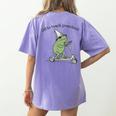 Pre K Grade Teacher Frog Back To School Preschool Women's Comfort Colors T-Shirt Back Print Violet Pre K Grade Teacher Frog Back To School Preschool Women's Comfort Colors T-Shirt Back Print Violet