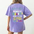 Pre-K Life Preschool Teacher Tees Men Women T-Shirt Women's Comfort Colors T-Shirt Back Print Violet