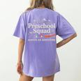 Pre-K Squad Adventure Camping Preschool Teacher Boy Girl Kid Women's Comfort Colors T-Shirt Back Print Violet Pre-K Squad Adventure Camping Preschool Teacher Boy Girl Kid Women's Comfort Colors T-Shirt Back Print Violet