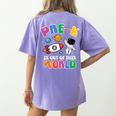 Pre-K Student Teacher Astronaut Space Back To School Women's Comfort Colors T-Shirt Back Print Violet Pre-K Student Teacher Astronaut Space Back To School Women's Comfort Colors T-Shirt Back Print Violet